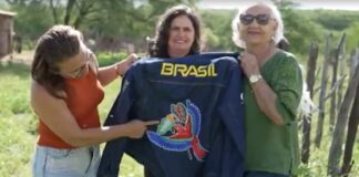 bordadeiras exibem uniforme do Brasil nas Olimpíadas