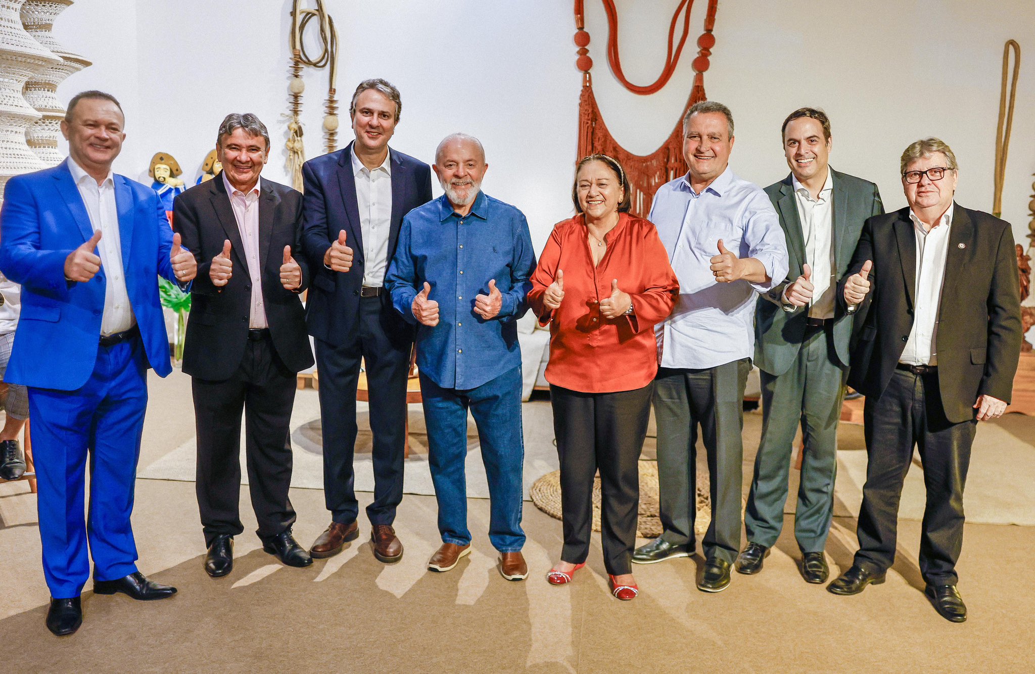 Lula e governadores do Nordeste